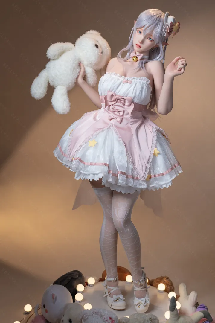 155cm (5ft1) E CUP Lightweight Silicone Sex Doll, Movable Jaw Head Calla